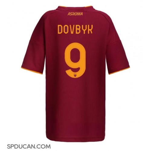 Zenski Nogometni Dres AS Roma Artem Dovbyk #9 Domaci 2025-26 Kratak Rukav